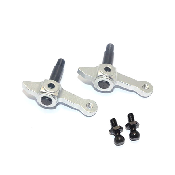 GPM Racing Aluminum Front Knuckle Arm Silver : 1/10 Tamiya DT-03