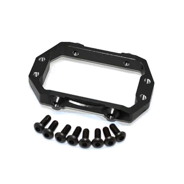 GPM Racing Aluminum Servo Mount Black : 1/10 Tamiya DT-03