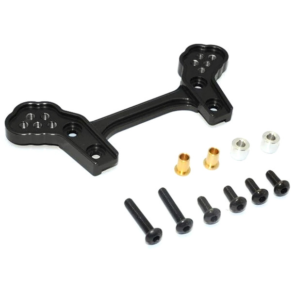 GPM Racing Aluminum Front Shock Tower Black : 1/10 Tamiya DT-03