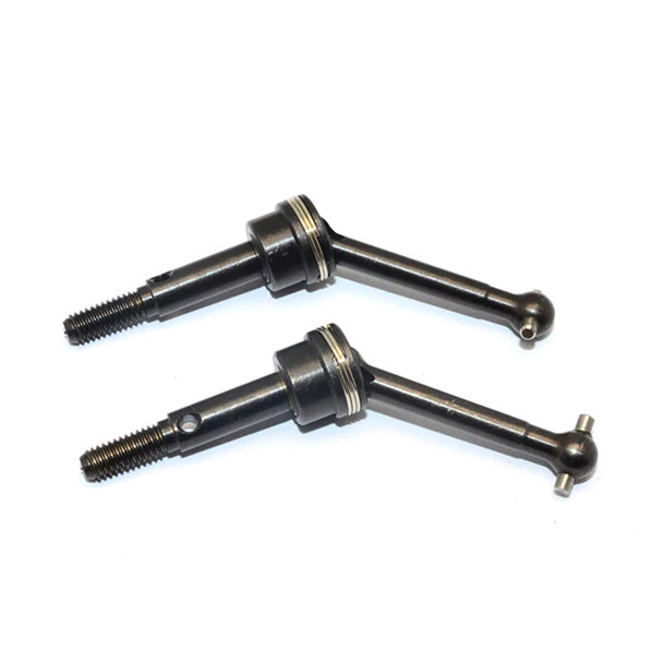 GPM Racing Hard Steel Front/Rear CVD Drive Shaft Black : Tamiya MF01X