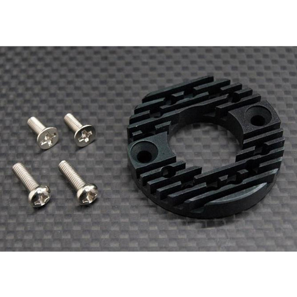 GPM Racing Aluminum Motor Mount for 16T/ 21T Standard Black : 1/10 Tamiya TA01