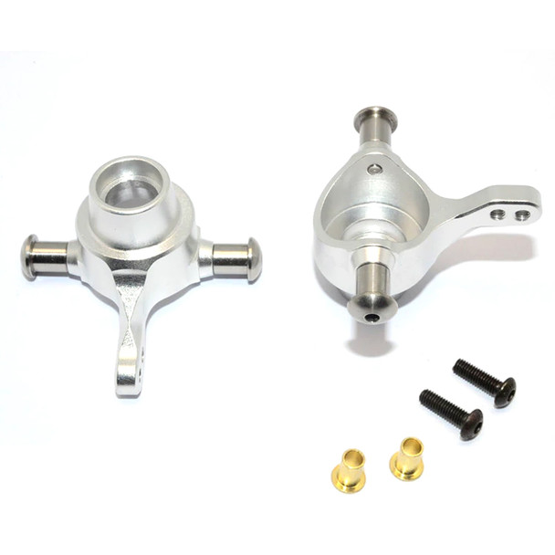 GPM Racing Aluminum Front Knuckle Arm Silver : Tamiya TT-01