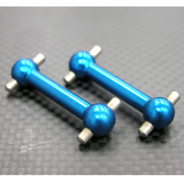 GPM Aluminum Front / Rear Dog Bone (31mm) Blue : Tamiya TT-01 / TT-01D / TT-02