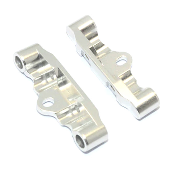 GPM Racing Aluminum Front & Rear Lower Arm Bulk Silver : Tamiya TT-02