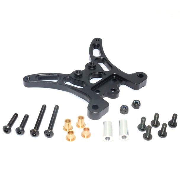 GPM Racing Aluminum Rear Damper Plate Black : Tamiya TT-02B