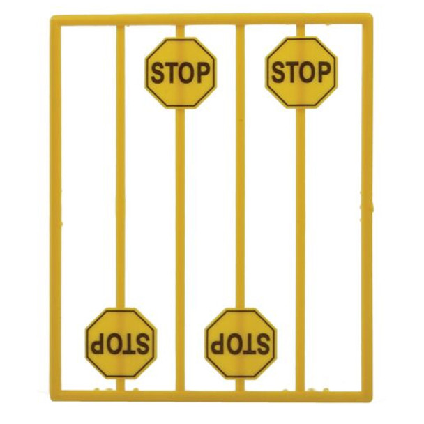 Tichy Train Group 2071 Yellow Stop Signs (8) O Scale