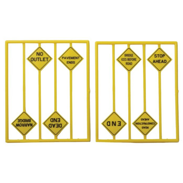 Tichy Train Group 2077 Written Warning Signs O Scale