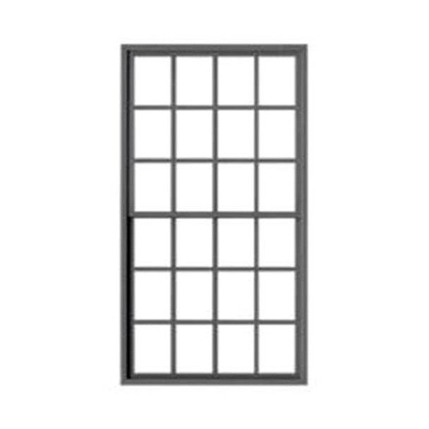 Tichy Train Group 2090 12/12 Double-Hung Masonry Window (4) w/ Glazing O Scale