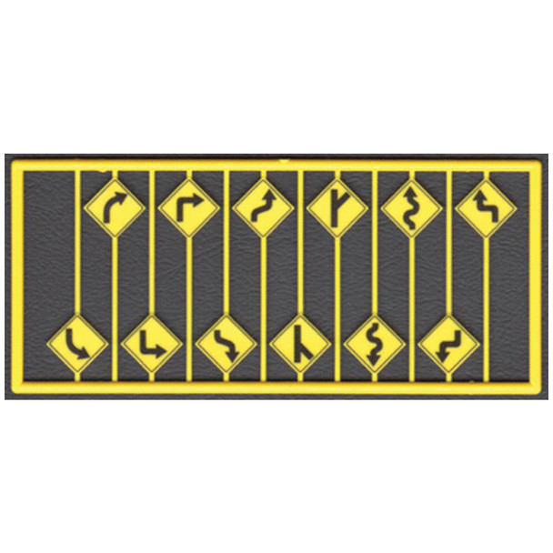 Tichy Train Group 8254 Highway Road Path Arrow Warning Signs (12) HO Scale