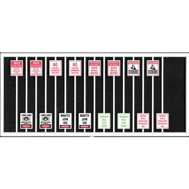 Tichy Train Group 8314 Assorted Warning Signs (16) HO Scale
