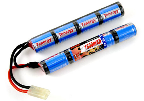 Tenergy 9.6V 1600mAh Butterfly Mini NiMH Battery Pack w/ Mini Tamiya Connector