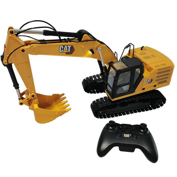 Diecast Masters RC 1:16 Cat 320 Excavator w/ Bucket/Grapple & Hammer Attachments