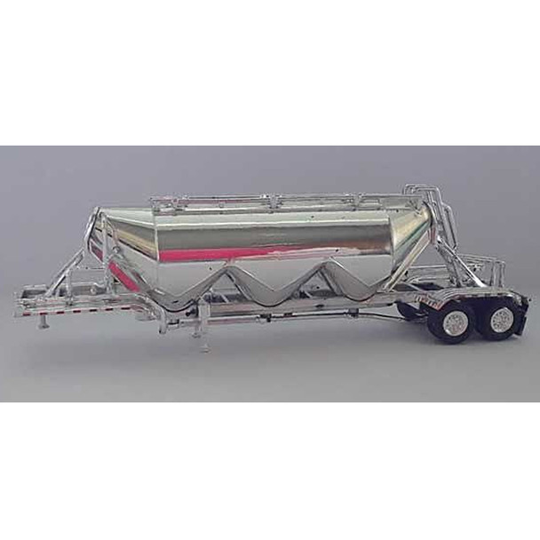 Trucks n Stuff - Pneumatic Bulk Trailer - Painted Unlettered Chrome HO Scale