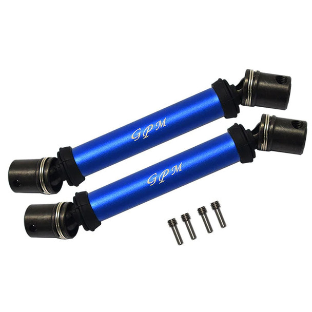 GPM Steel + Aluminum Front+Rear Universal CVD Drive Shaft Blue : Losi 1/8 LMT