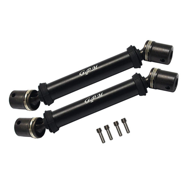 GPM Steel + Aluminum Front+Rear Universal CVD Drive Shaft Black : Losi 1/8 LMT