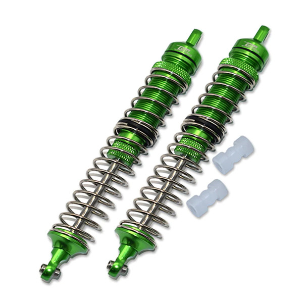 GPM Aluminum Front Or Rear Adjustable Spring Shock 130mm Green : Losi 1/8 LMT