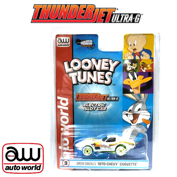 Auto World Thunderjet R33 Speedy Gonzales - 1970 Chevy Corvette iWheels HO Slot Car