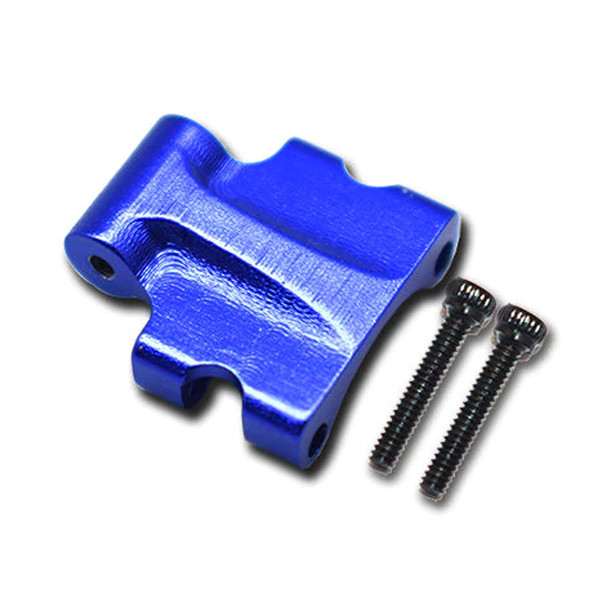 GPM Aluminum Rear Upper Tie Rod Connector Blue : Axial 1:24 SCX24 Deadbolt