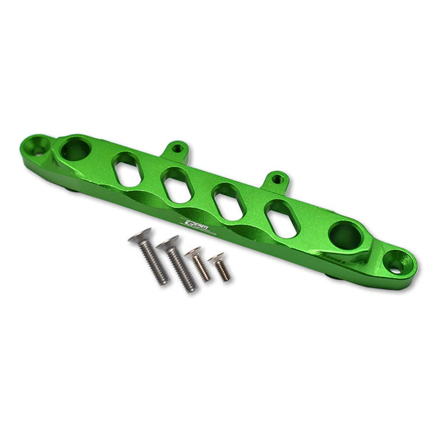 GPM Racing Aluminum Front Chassis Brace Green : Axial 1/6 SCX6 Jeep JLU Wrangler