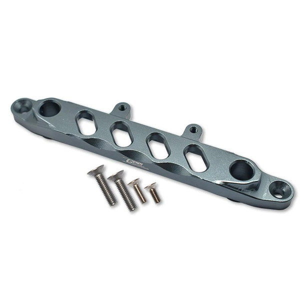 GPM Racing Aluminum Front Chassis Brace Grey : Axial 1/6 SCX6 Jeep JLU Wrangler