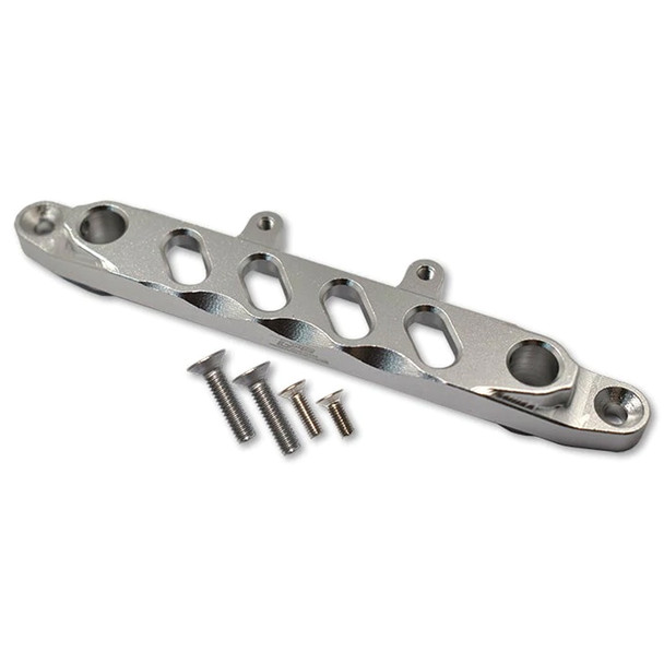 GPM Racing Aluminum Front Chassis Brace Silver : Axial 1/6 SCX6 Jeep JLU Wrangler