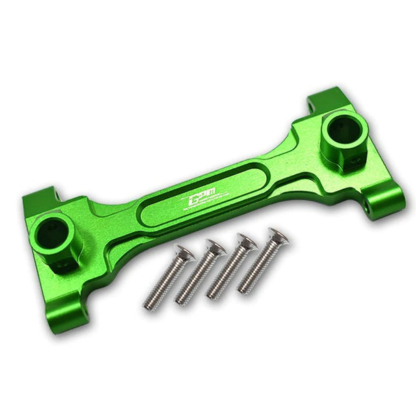 GPM Racing Aluminum Rear Chassis Brace Green : Axial 1/6 SCX6 Jeep JLU Wrangler