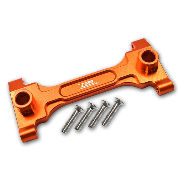 GPM Racing Aluminum Rear Chassis Brace Orange : Axial 1/6 SCX6 Jeep JLU Wrangler