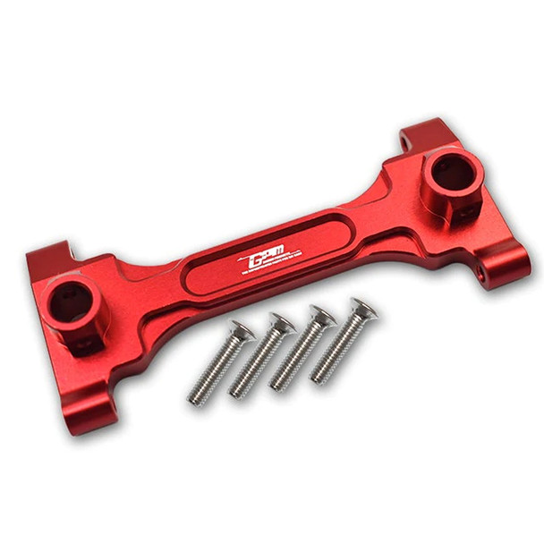 GPM Racing Aluminum Rear Chassis Brace Red : Axial 1/6 SCX6 Jeep JLU Wrangler