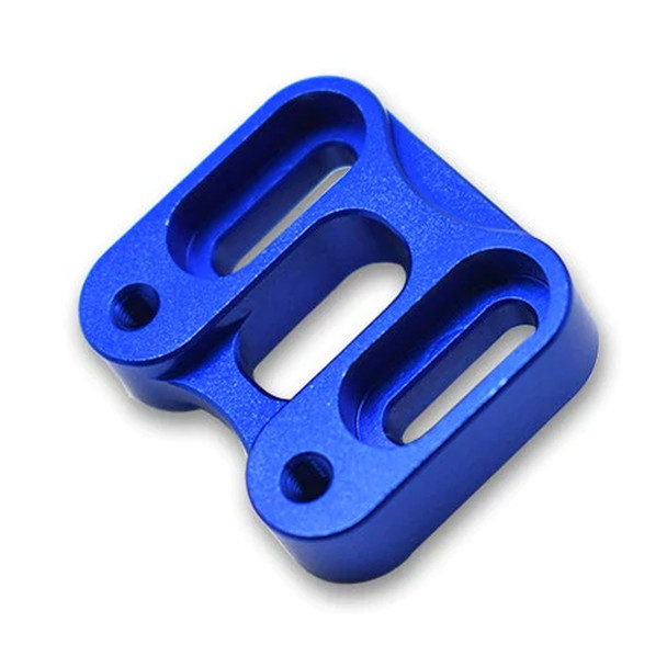 GPM Racing Aluminum Front Knuckle Servo Mount Blue : Axial 1/6 SCX6