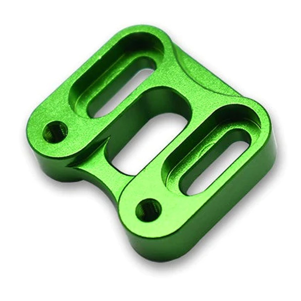 GPM Racing Aluminum Front Knuckle Servo Mount Green : Axial 1/6 SCX6