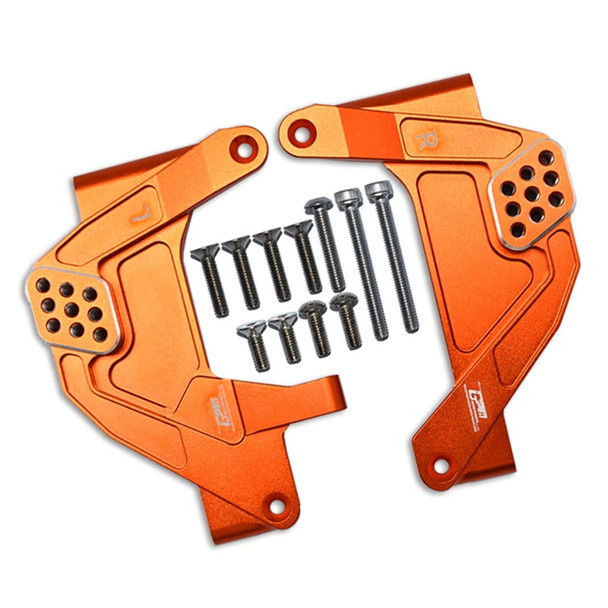 GPM Racing Aluminum Front Adjustable Damper Mount Orange : Axial 1/6 SCX6