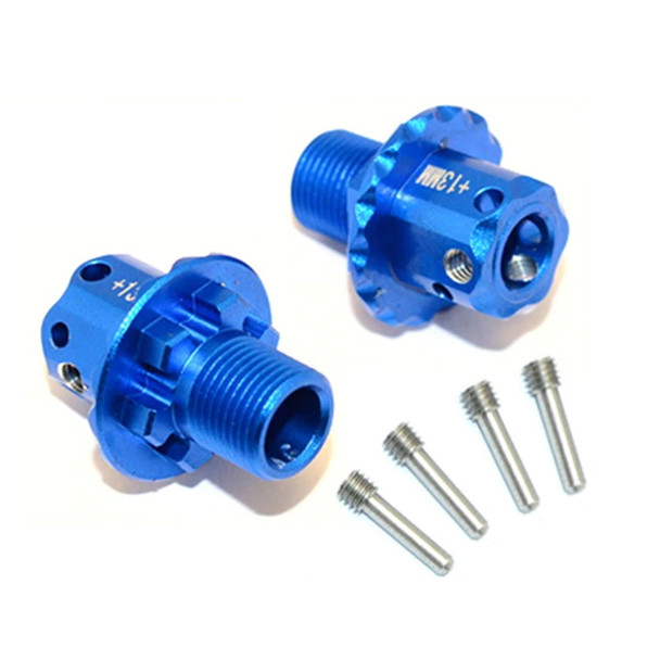 GPM Racing Aluminum 13mm Hex Adapters Blue : Team Corally 1/10 Sketer