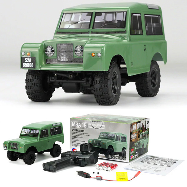 Carisma 85868 MSA-1E 1/24 4WD RTR 1968 Land Rover Series IIA Green Crawler