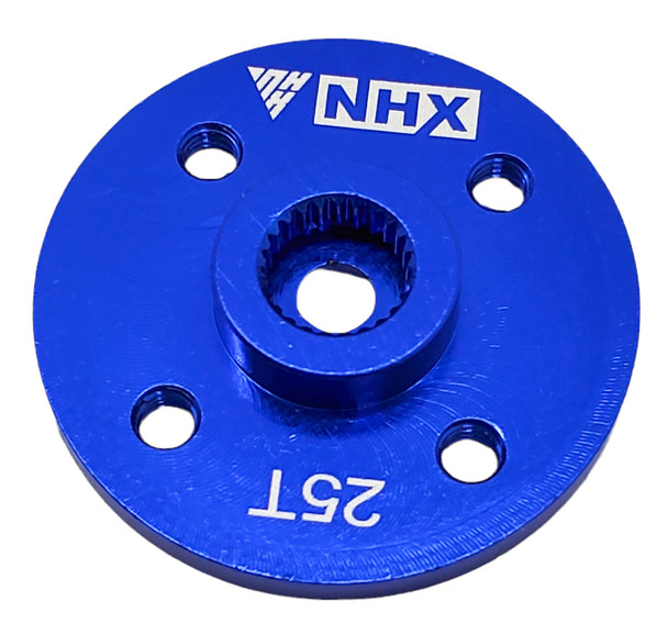 NHX RC Round Aluminum Servo Horn -25T - Blue