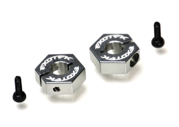 Exotek 2055 Alloy Rear Clamping 12mm Hex Set : Losi  Tenacity / Lasernut