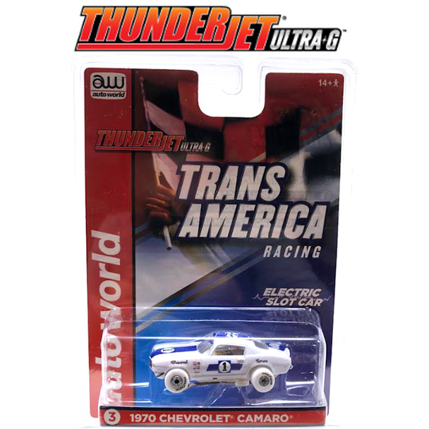 Auto World Thunderjet R32 Jim Hall 1970 Chevy Camaro #1 iWheels HO Scale Slot Car