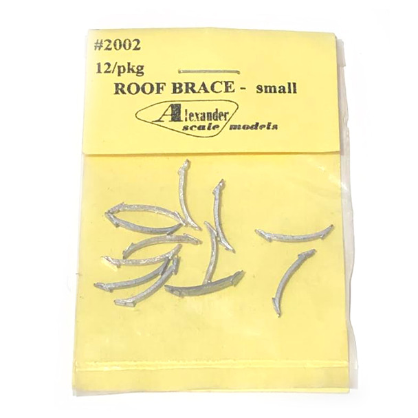 Alexander Scale Models 2002 Roof Brace Small (12) HO Scale