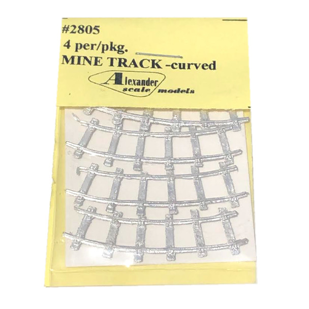 Alexander Scale Models 2805 2′ Gauge Curved Mine Track HO Scale