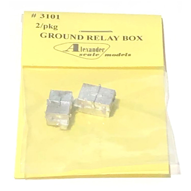 Alexander Scale Models 3101 Ground Relay Box (2) HO Scale