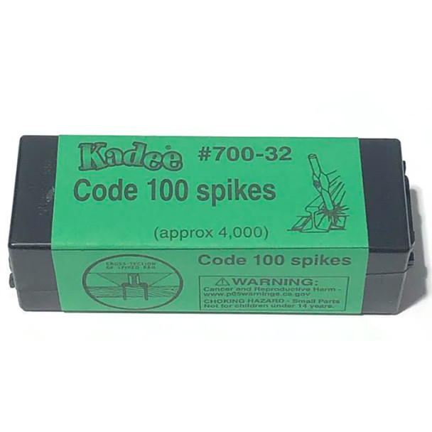 Kadee 700-32 Code 100 Track Spikes - Use Twin Rail Spiker HO Scale