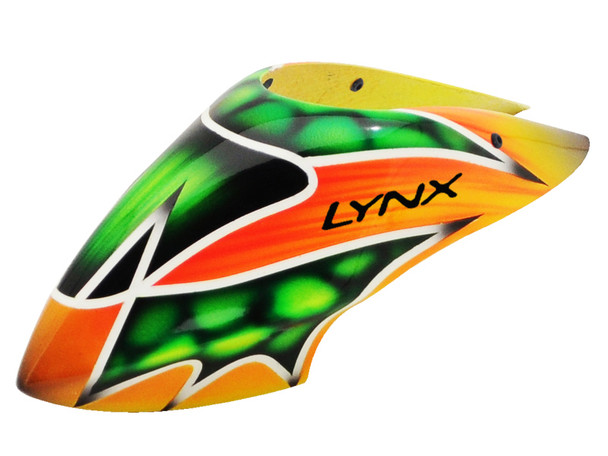 Lynx LX130X002 Blade 130X Air Brushed Fiber Glass Canopy TDR Style Color Schema #02