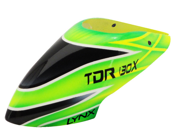 Lynx LX130X003 Blade 130X Air Brushed Fiber Glass Canopy TDR Style Color Schema #03