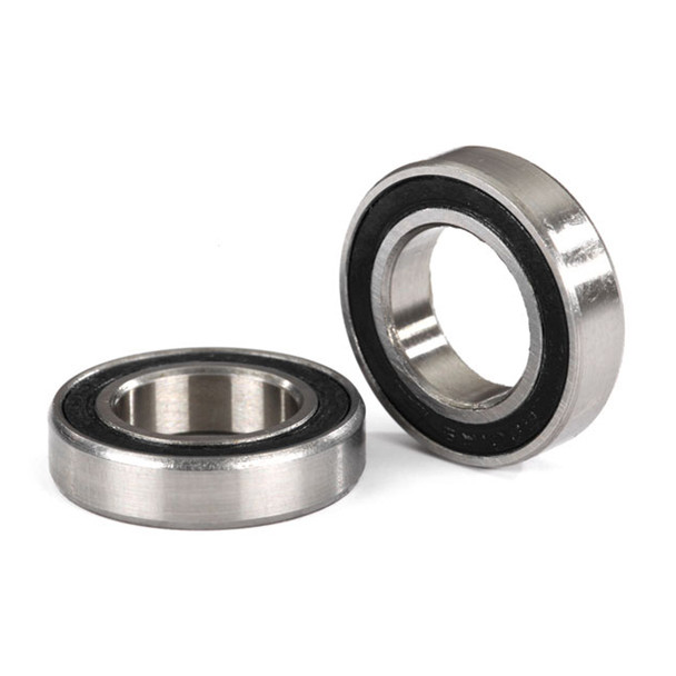 Traxxas 5101A Black Rubber Sealed Ball Bearings 12x21x5mm (2) : Maxx