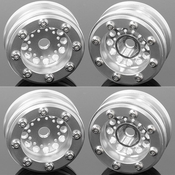 RC4WD Z-W0061 Rage 1.0" Beadlock Wheels (4) Silver