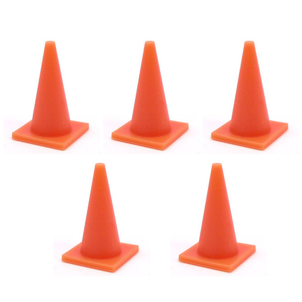 All Scale Miniatures 870661 Traffic Cone (5Pcs) HO Scale