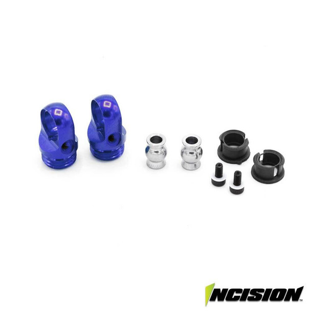 Incision IRC00516 S8E Machined Aluminum Shock Cap Blue