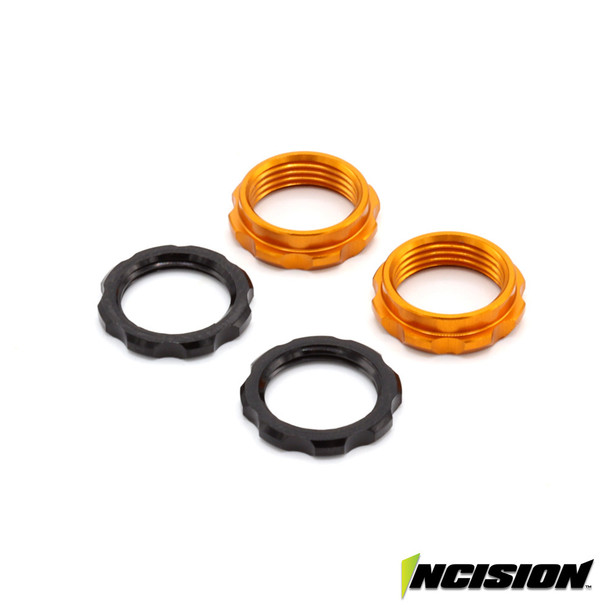 Incision IRC00518 S8E Machined Aluminum Spring Collars Orange