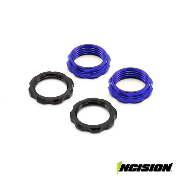 Incision IRC00519 S8E Machined Aluminum Spring Collars Blue