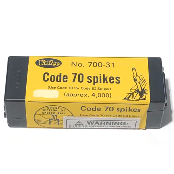 Kadee 700-31 Code 70 & 83 Track Spikes - Use Twin Rail Spiker HO Scale