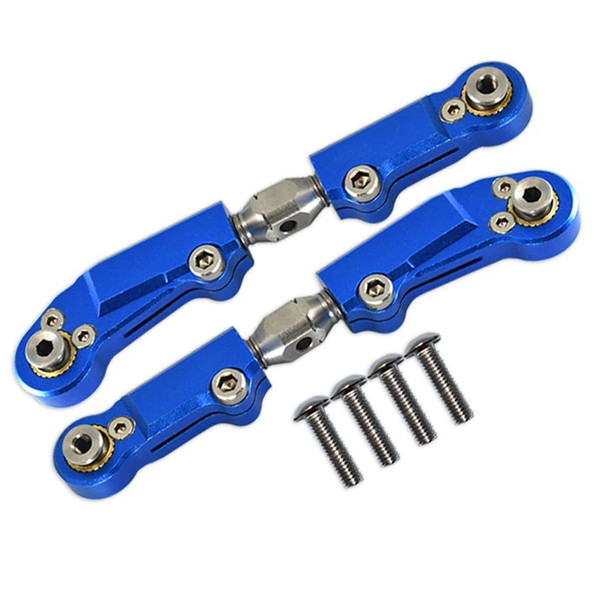 GPM Alum+Stainless Steel Adjustable Front Steering Tie Rod Blue : Corally Sketer